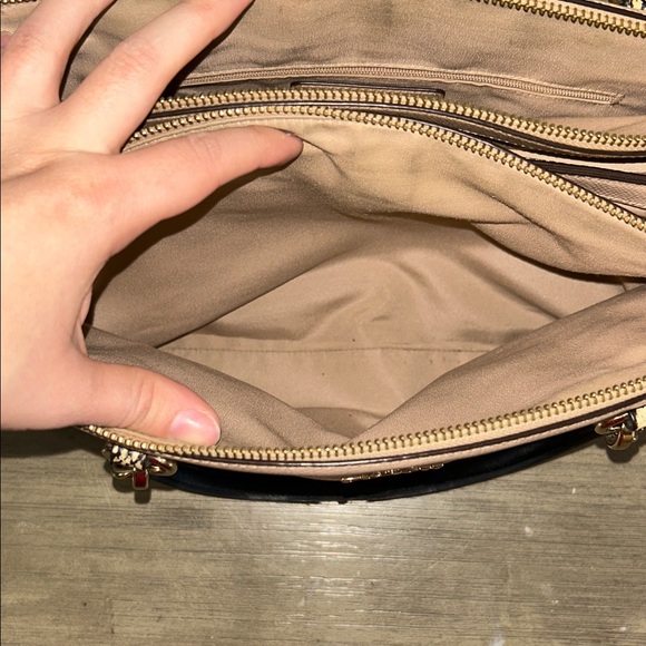 Coach Christie Carryall Purse Leather Exotic Embossed Leather Straps Crossbody - Picture 15 of 16